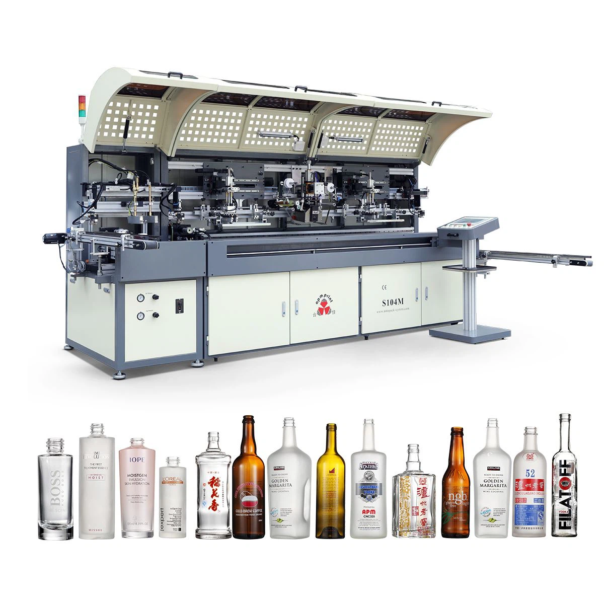 Εκτυπωτής οθόνης γυάλινων μπουκαλιών