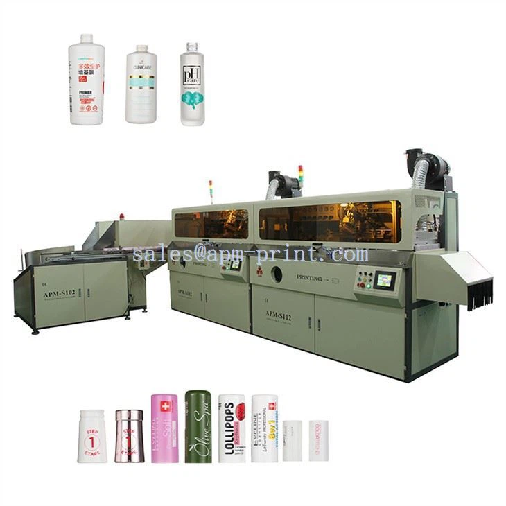Multicolor Bottle Automatic Screen Printer With UV System